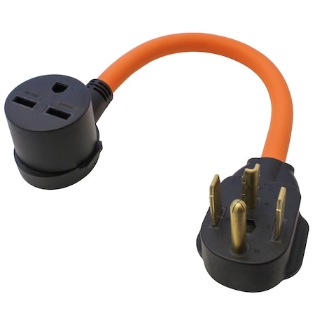 Ac Works Plug Adapter, STW, 6-30R, 14-30P, 1.5 ft., Orange S1430630-018